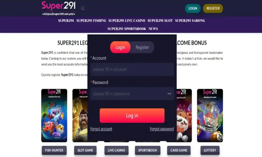 super291 login info 08